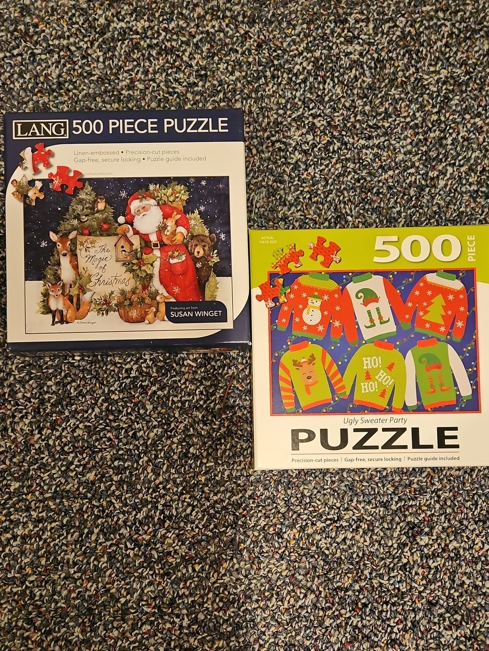 Set Of 2 LANG Holiday Puzzles